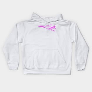 Rockwell B-1 Lancer - Pink Design Kids Hoodie